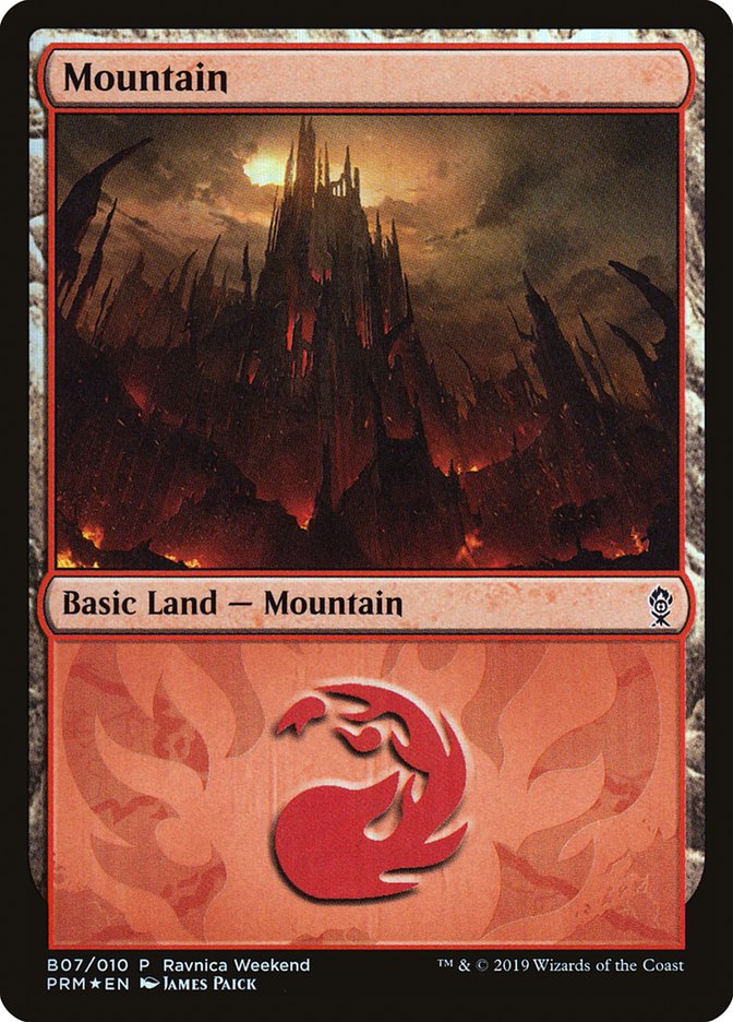 Mountain - Gruul (B07) [RNA Ravnica Weekend] | Game Haven TX