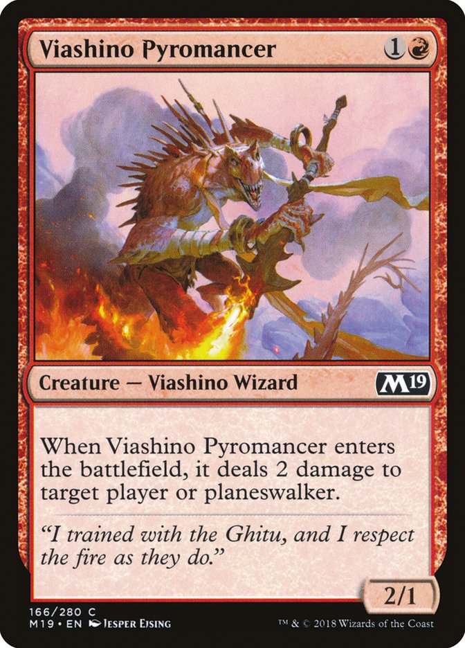Viashino Pyromancer [Core Set 2019] | Game Haven TX