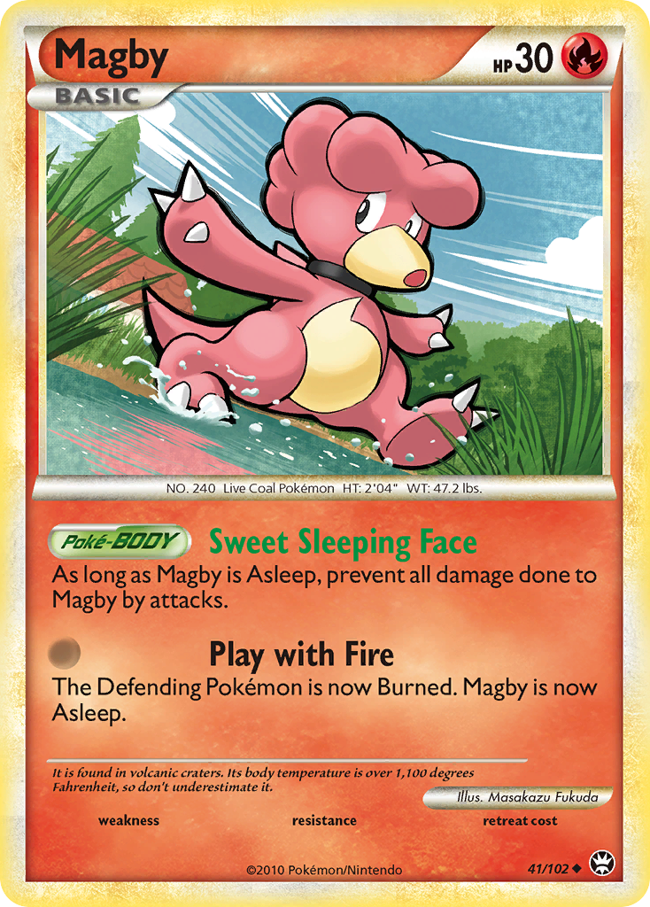 Magby (41/102) [HeartGold & SoulSilver: Triumphant] | Game Haven TX