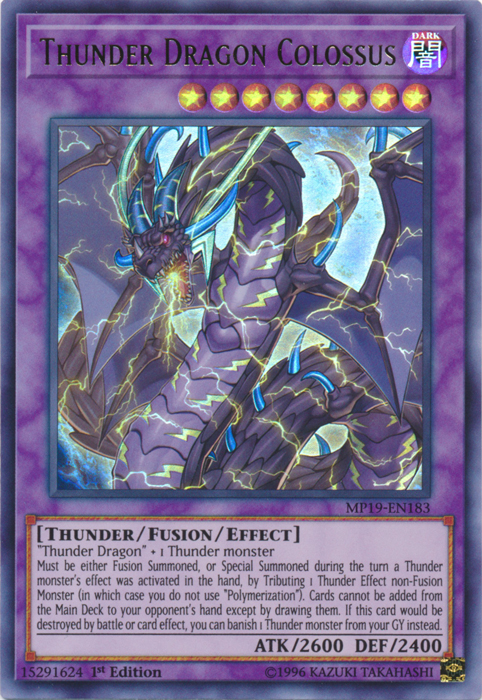 Thunder Dragon Colossus [MP19-EN183] Ultra Rare | Game Haven TX