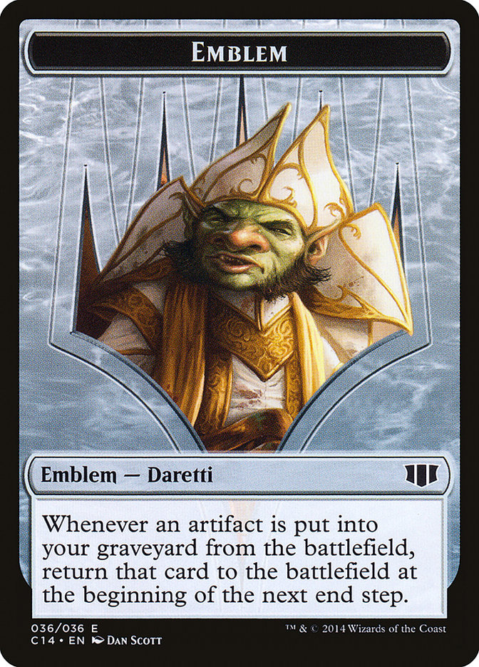 Daretti, Scrap Savant Emblem // Tuktuk the Returned Double-sided Token [Commander 2014 Tokens] | Game Haven TX