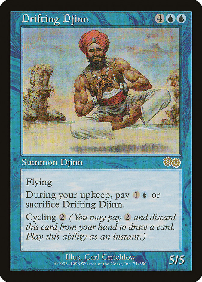 Drifting Djinn [Urza's Saga] | Game Haven TX
