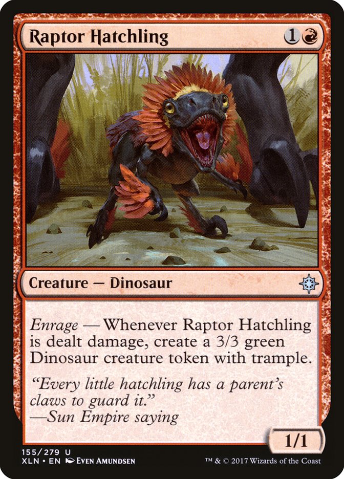 Raptor Hatchling [Ixalan] | Game Haven TX