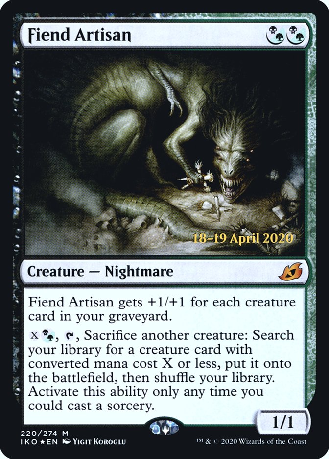 Fiend Artisan [Ikoria: Lair of Behemoths Promos] | Game Haven TX
