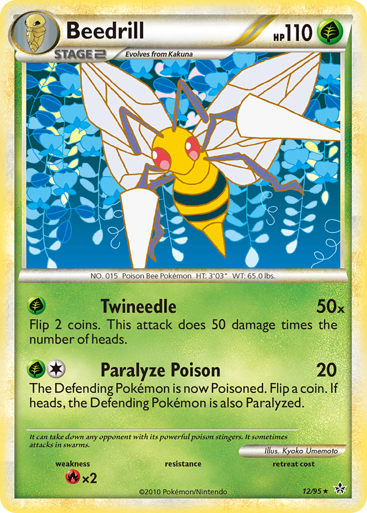 Beedrill (12/95) [HeartGold & SoulSilver: Unleashed] | Game Haven TX