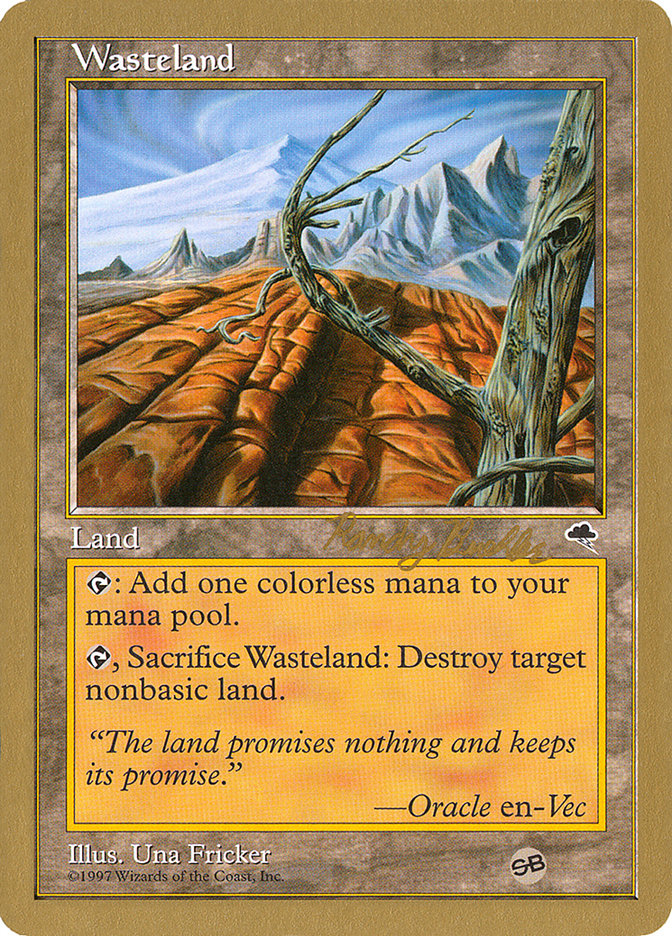 Wasteland (Randy Buehler) (SB) [World Championship Decks 1998] | Game Haven TX