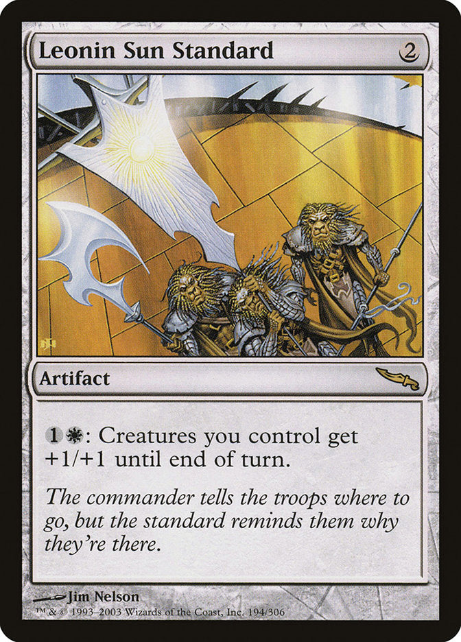 Leonin Sun Standard [Mirrodin] | Game Haven TX