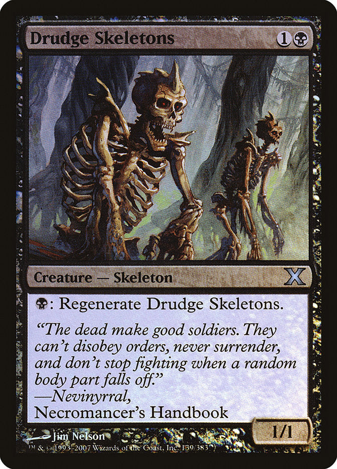 Drudge Skeletons (Premium Foil) [Tenth Edition] | Game Haven TX