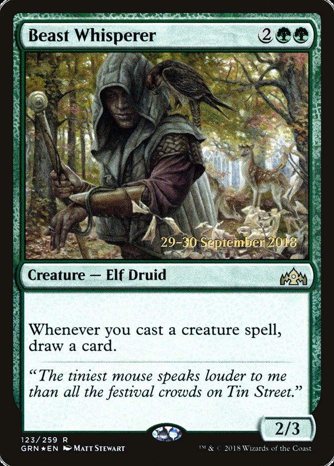 Beast Whisperer [Guilds of Ravnica Promos] | Game Haven TX