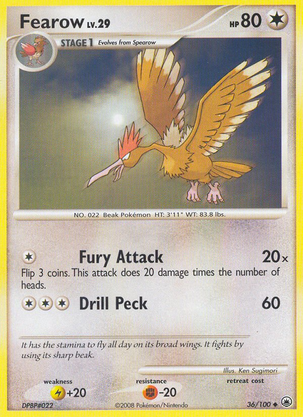 Fearow (36/100) [Diamond & Pearl: Majestic Dawn] | Game Haven TX