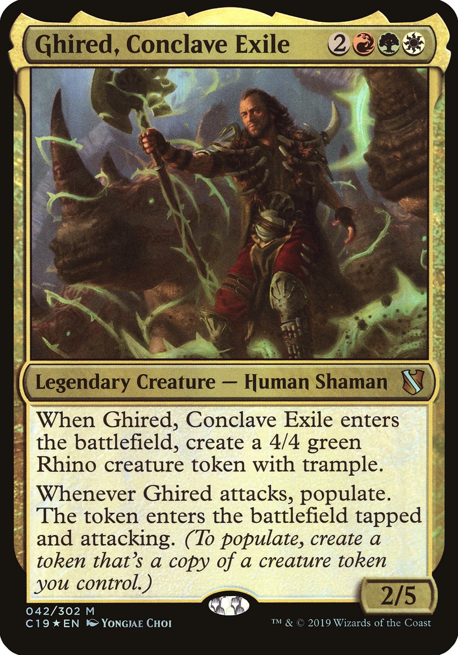 Ghired, Conclave Exile (Commander 2019) [Oversize Cards] | Game Haven TX