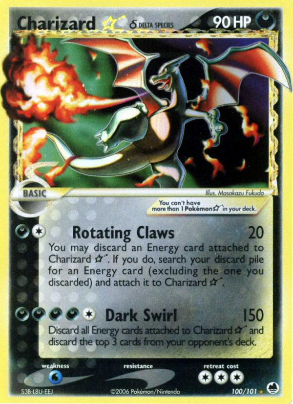 Charizard Star (100/101) (Delta Species) [EX: Dragon Frontiers] | Game Haven TX