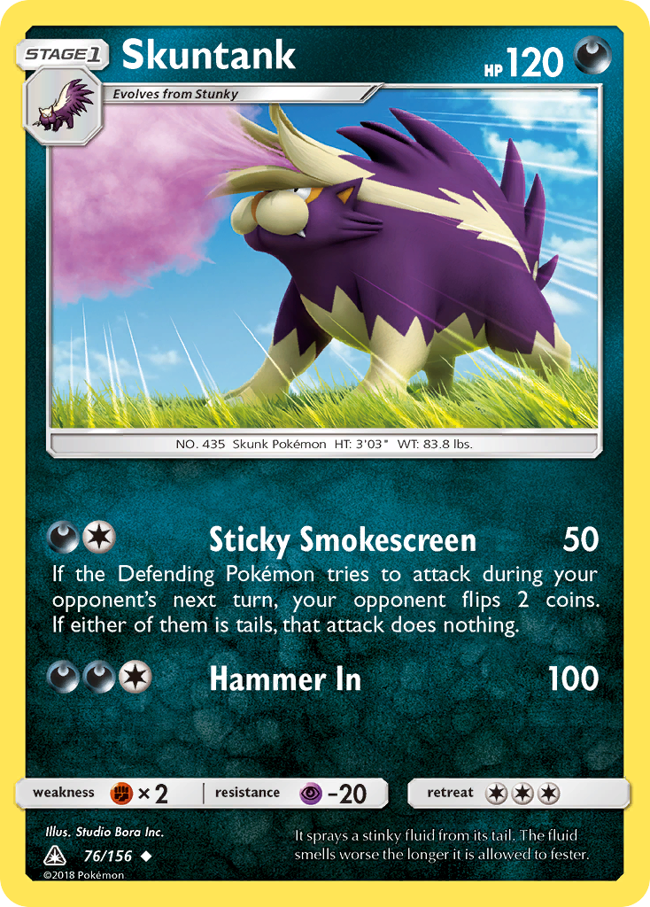 Skuntank (76/156) [Sun & Moon: Ultra Prism] | Game Haven TX