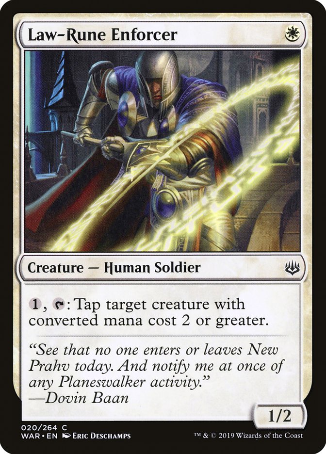 Law-Rune Enforcer [War of the Spark] | Game Haven TX