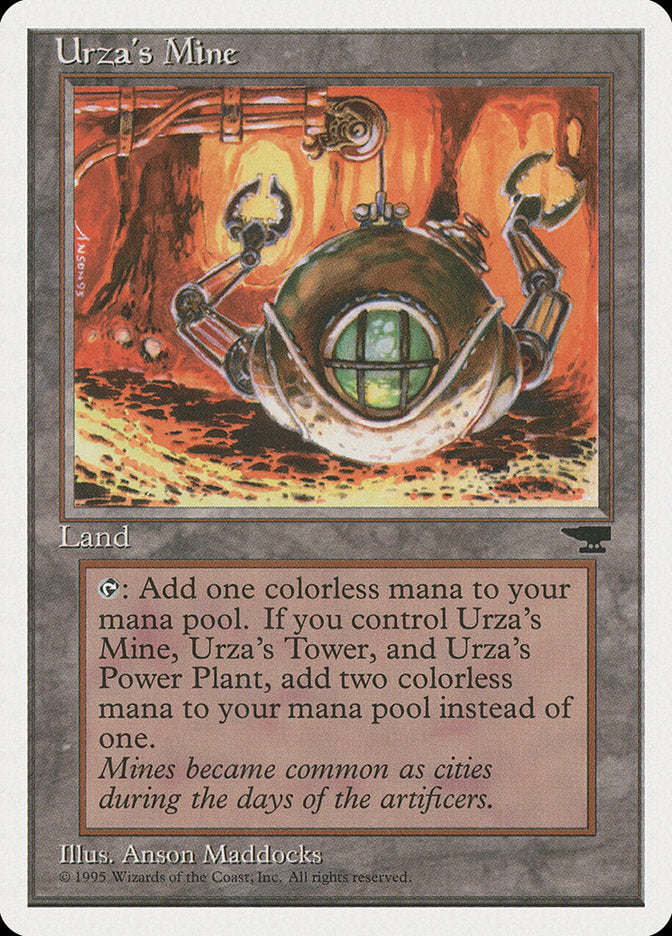 Urza's Mine (Orange Background) [Chronicles] | Game Haven TX