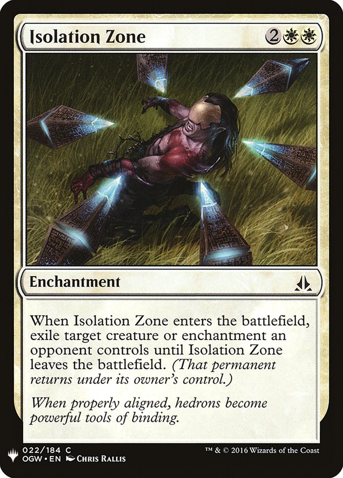 Isolation Zone [Mystery Booster] | Game Haven TX