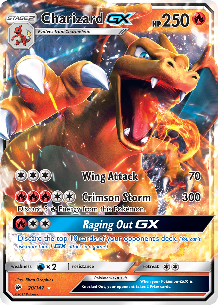 Charizard GX (20/147) [Sun & Moon: Burning Shadows] | Game Haven TX