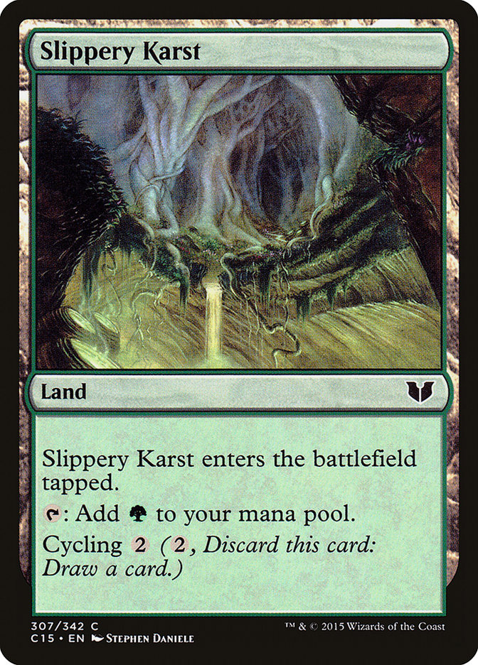 Slippery Karst [Commander 2015] | Game Haven TX