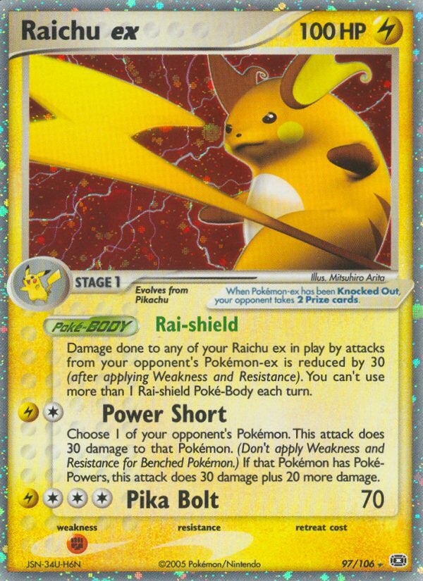Raichu ex (97/106) [EX: Emerald] | Game Haven TX