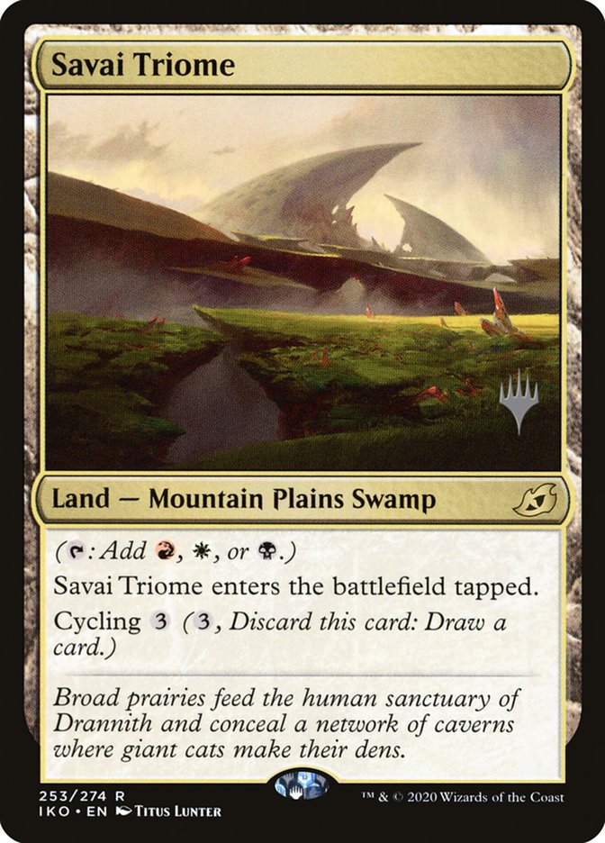 Savai Triome (Promo Pack) [Ikoria: Lair of Behemoths Promos] | Game Haven TX