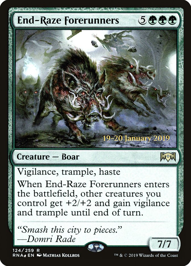 End-Raze Forerunners [Ravnica Allegiance Promos] | Game Haven TX