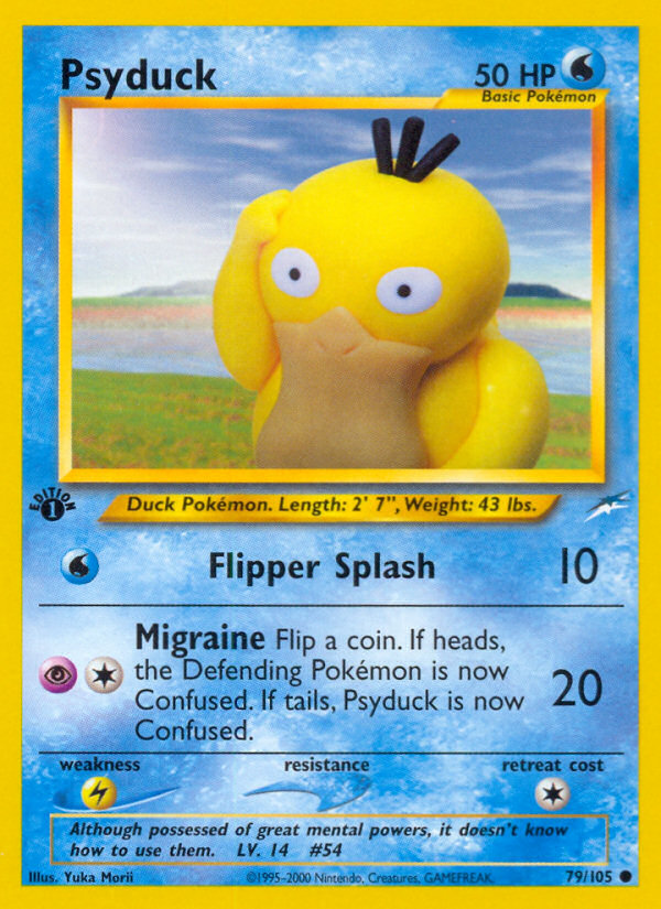Psyduck (79/105) [Neo Destiny 1st Edition] | Game Haven TX