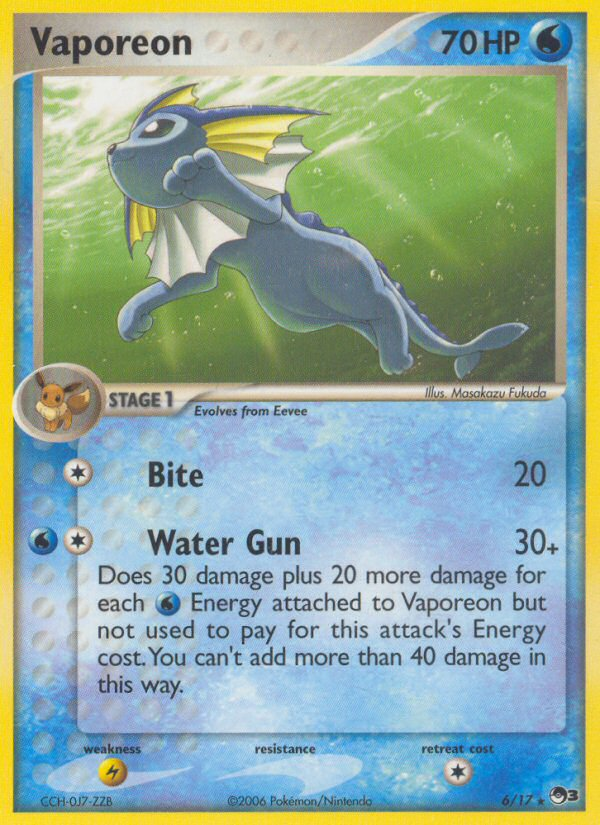 Vaporeon (6/17) [POP Series 3] | Game Haven TX