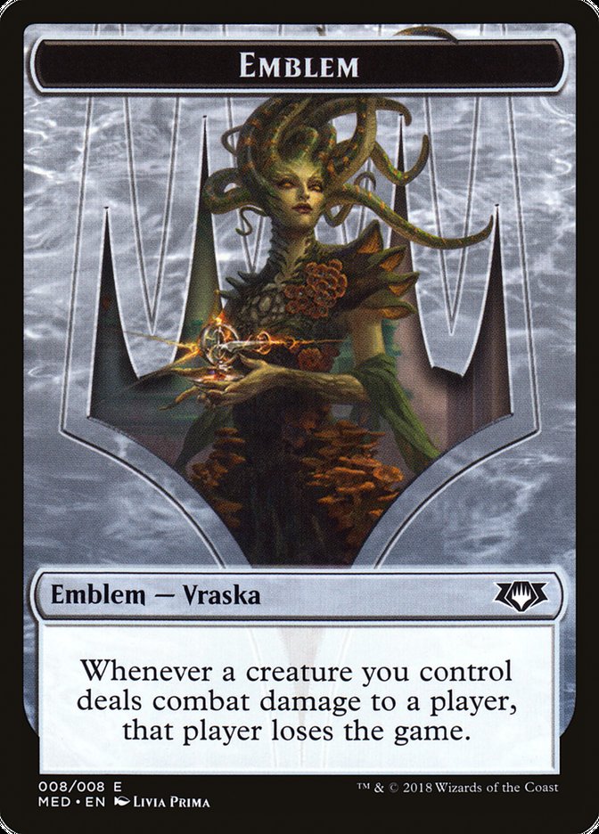 Emblem - Vraska, Golgari Queen [Mythic Edition Tokens] | Game Haven TX