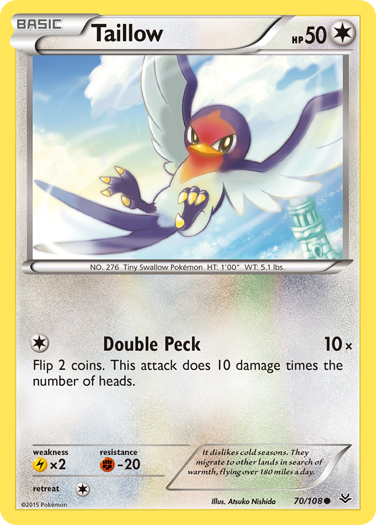 Taillow (70/108) [XY: Roaring Skies] | Game Haven TX