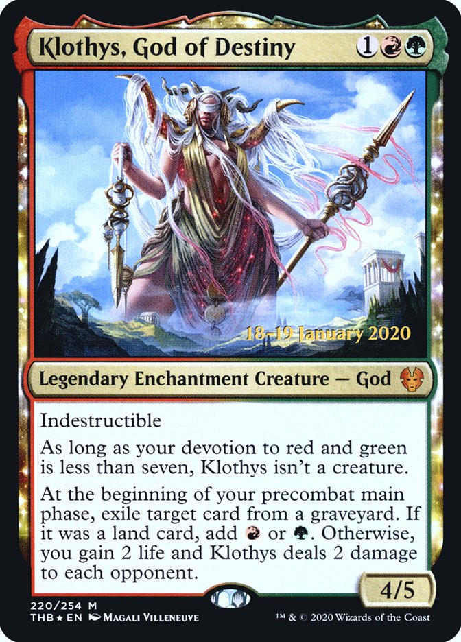 Klothys, God of Destiny [Theros Beyond Death Promos] | Game Haven TX