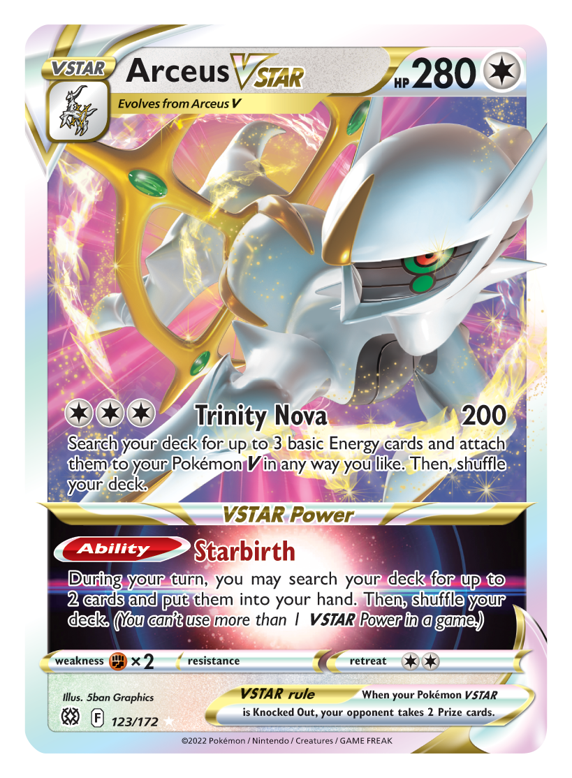 Arceus VSTAR (123/172) (Jumbo Card) [Sword & Shield: Brilliant Stars] | Game Haven TX