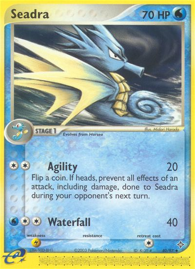 Seadra (40/97) [EX: Dragon] | Game Haven TX