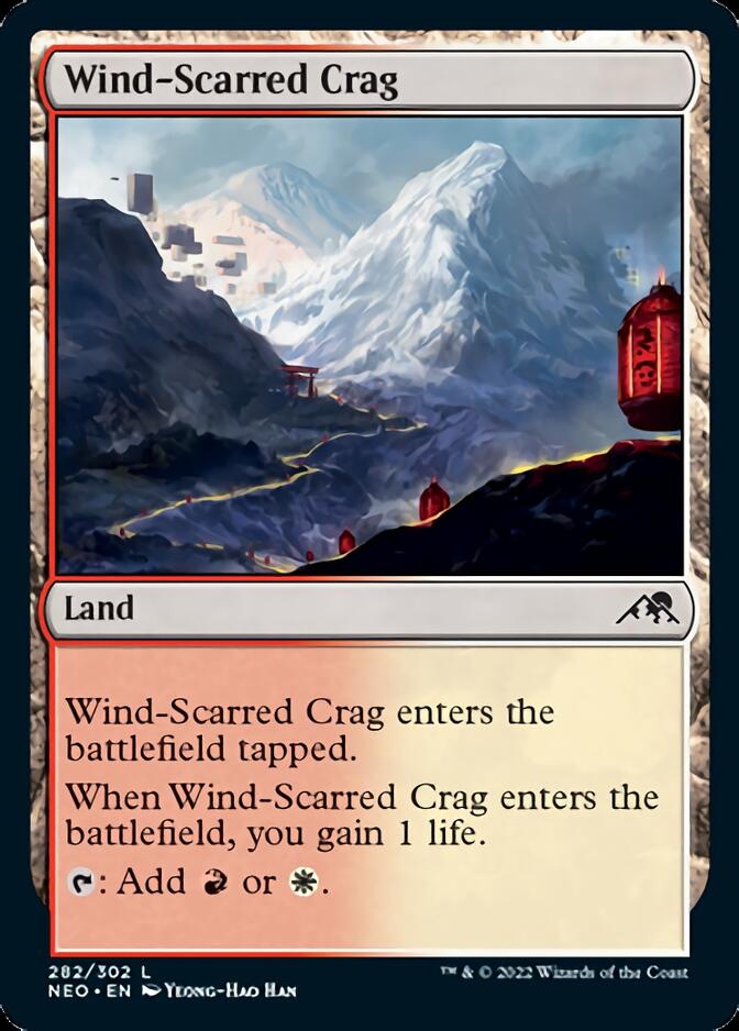 Wind-Scarred Crag [Kamigawa: Neon Dynasty] | Game Haven TX