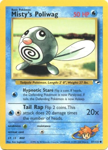 Misty's Poliwag (87/132) [Gym Heroes Unlimited] | Game Haven TX