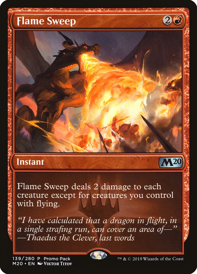 Flame Sweep [Core Set 2020 Promos] | Game Haven TX