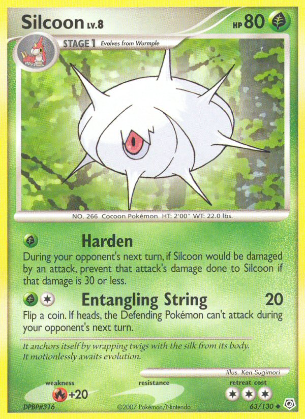 Silcoon (63/130) [Diamond & Pearl: Base Set] | Game Haven TX