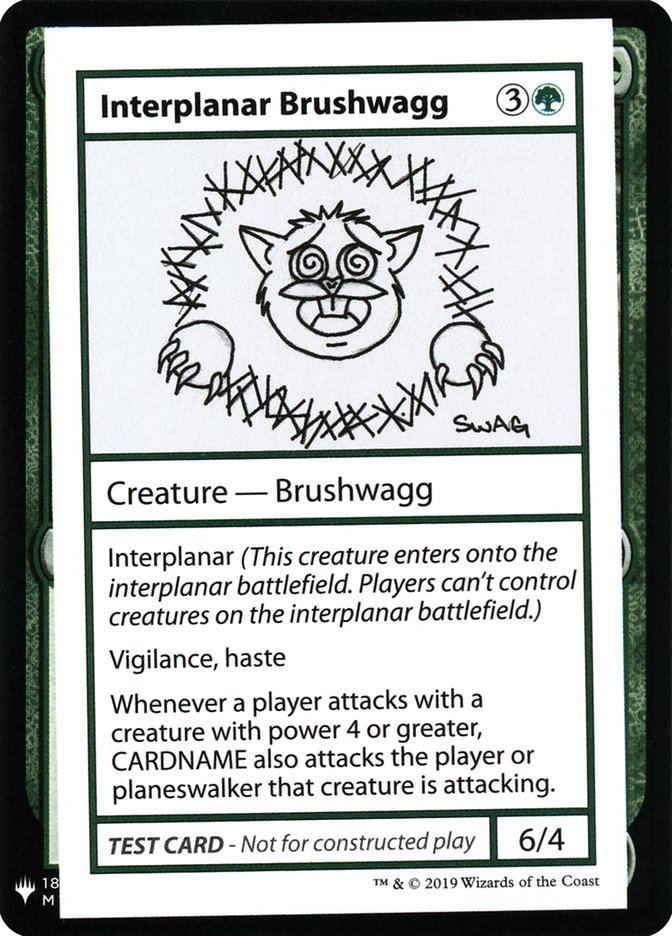 Interplanar Brushwagg [Mystery Booster Playtest Cards] | Game Haven TX