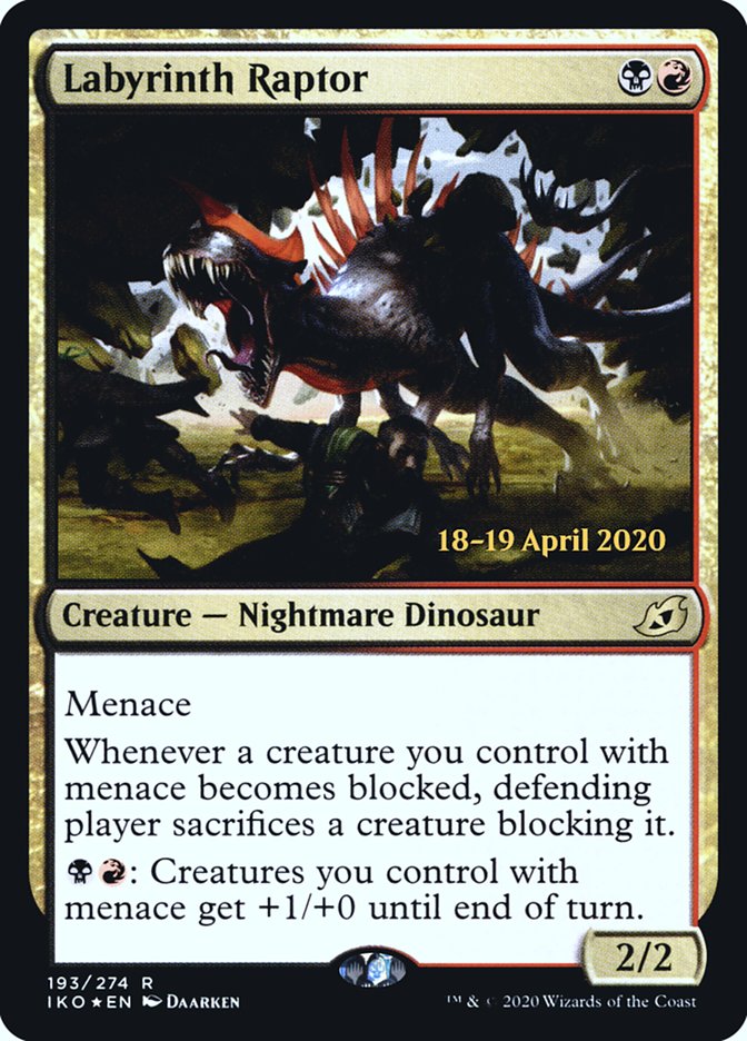 Labyrinth Raptor [Ikoria: Lair of Behemoths Promos] | Game Haven TX