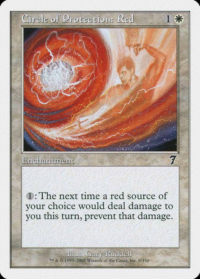 Circle of Protection: Red [Seventh Edition] | Game Haven TX