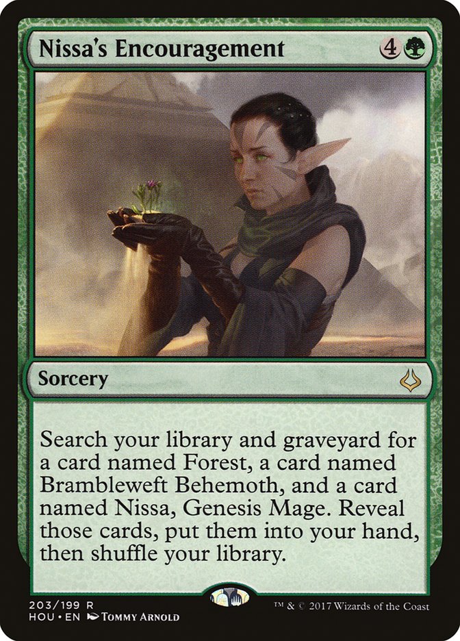 Nissa's Encouragement [Hour of Devastation] | Game Haven TX
