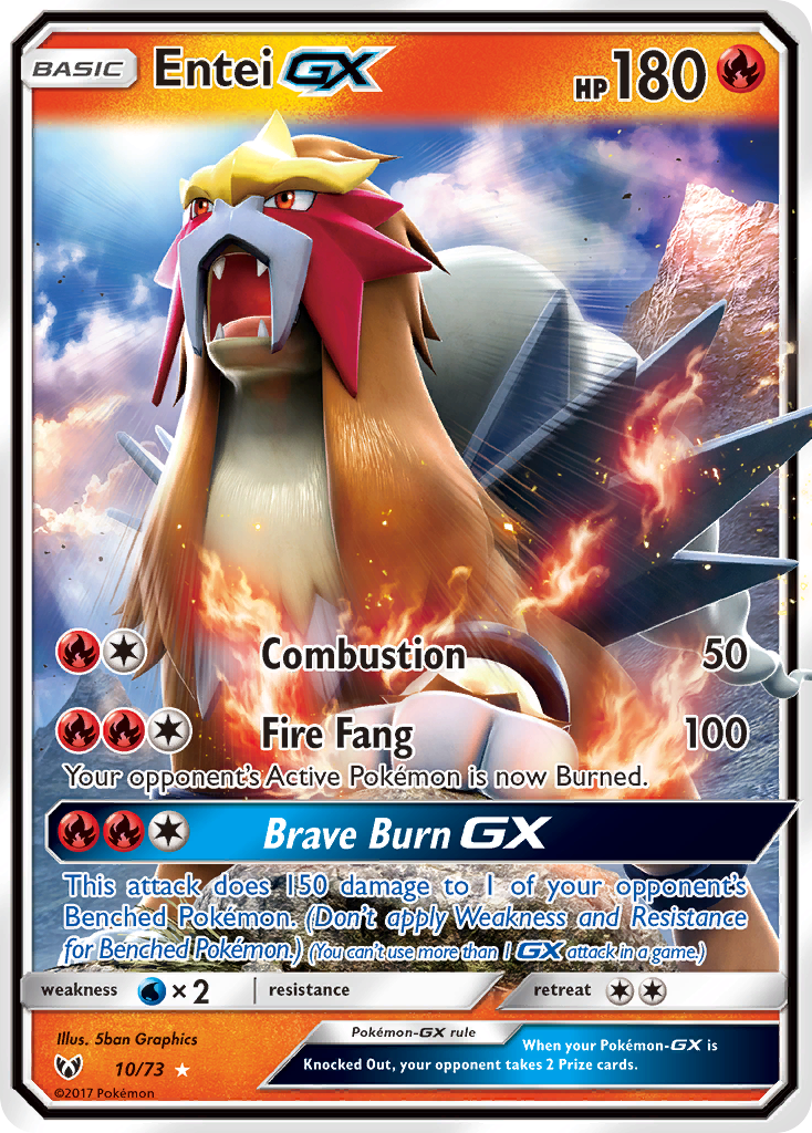 Entei GX (10/73) [Sun & Moon: Shining Legends] | Game Haven TX