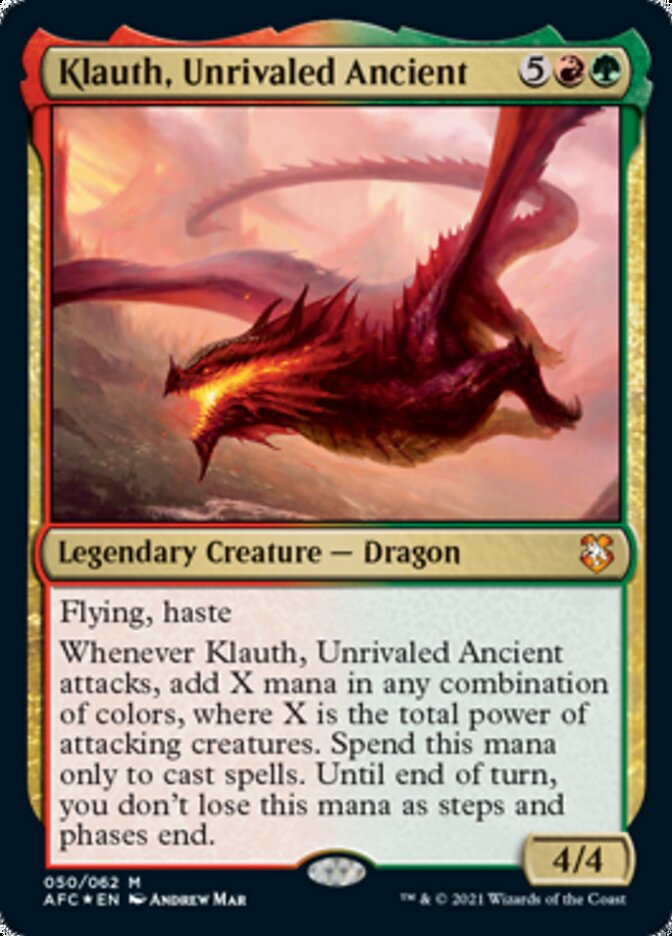 Klauth, Unrivaled Ancient [Dungeons & Dragons: Adventures in the Forgotten Realms Commander] | Game Haven TX