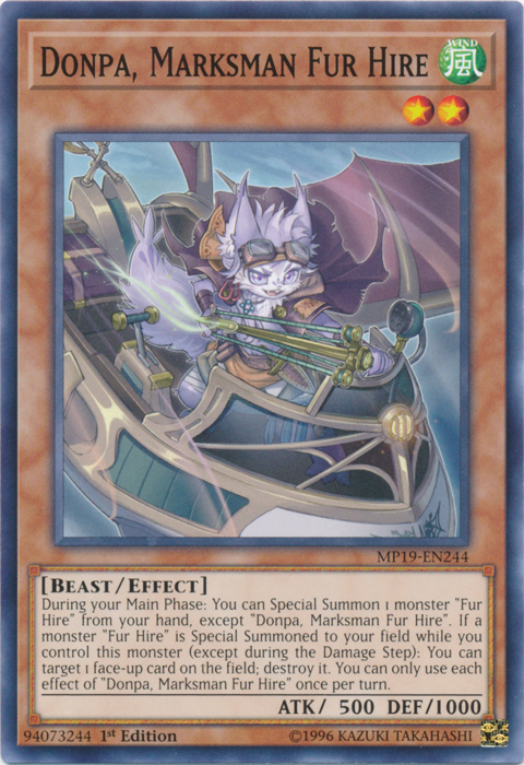 Donpa, Marksman Fur Hire [MP19-EN244] Common | Game Haven TX