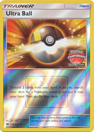 Ultra Ball (135/149) (NA Championship Promo) [Sun & Moon: Base Set] | Game Haven TX