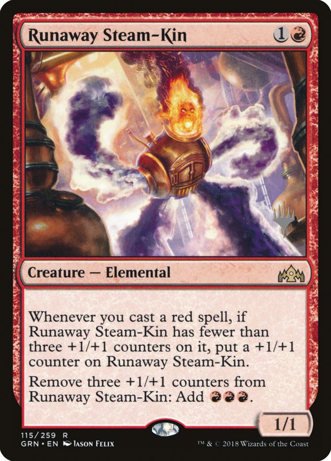 Runaway Steam-Kin [Guilds of Ravnica Promos] | Game Haven TX
