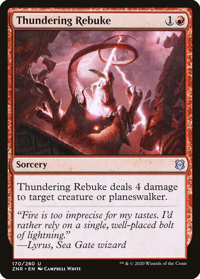 Thundering Rebuke [Zendikar Rising] | Game Haven TX