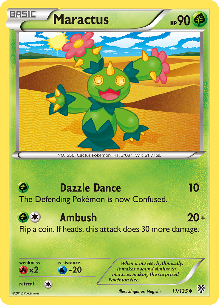 Maractus (11/135) [Black & White: Plasma Storm] | Game Haven TX