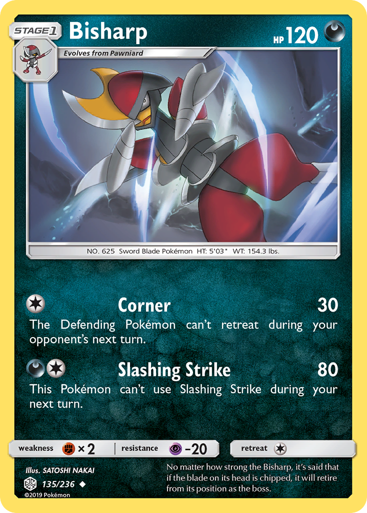 Bisharp (135/236) [Sun & Moon: Cosmic Eclipse] | Game Haven TX
