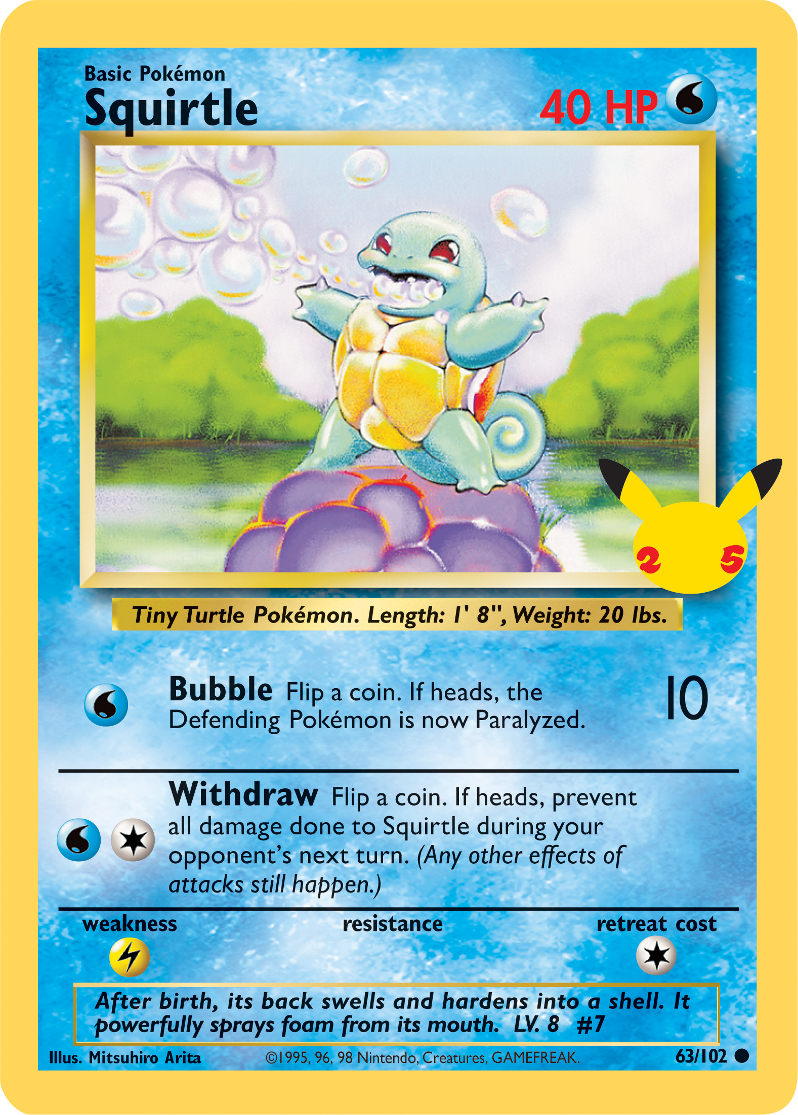 Squirtle (63/102) (Jumbo Card) [First Partner Pack] | Game Haven TX