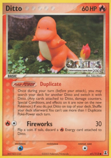 Ditto (61/113) (Origins Game Fair 2007) [EX: Delta Species] | Game Haven TX